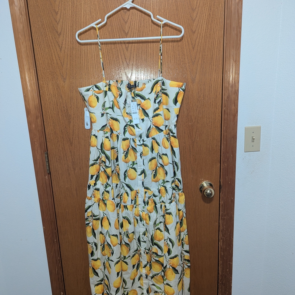 NWT J. Crew Lemon Print Skirt